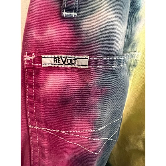 Revolt Tie Dye Overalls size: Medium - Picture 5 of 8